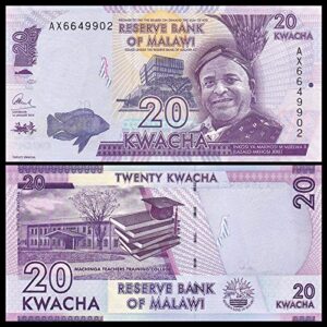 MALAWI 20 KWACHA UNC BANKNOTE