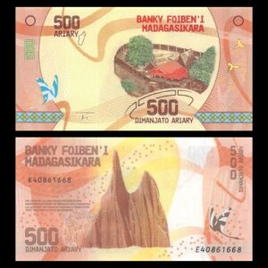 MADAGASCAR 500 ARIARY NEW ISSUE UNC BANKNOTE