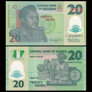 NIGERIA 20 NAIRA UNC POLYMER BANKNOTE