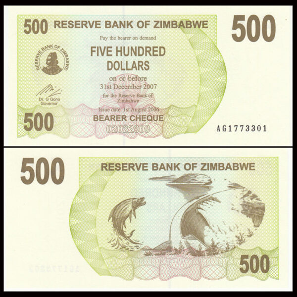 Zimbabwe 500 Dollars