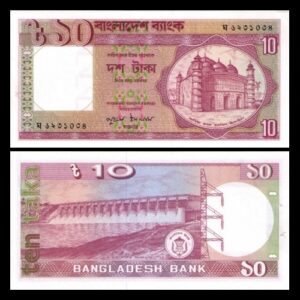 BANGLADESH 10 TAKA OLD ISSUE UNC BANKNOTE