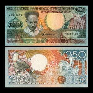 SURINAME 250 GULDEN UNC BANKNOTE