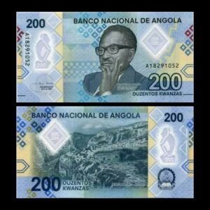 ANGOLA 200 KWANZAS UNC POLYMER BANKNOTE