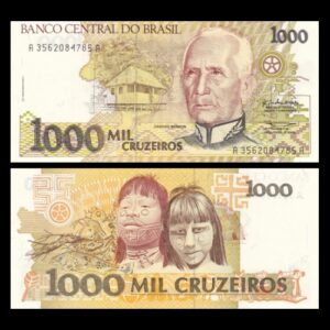 BRAZIL 1000 CRUZEIRO UNC BANKNOTE