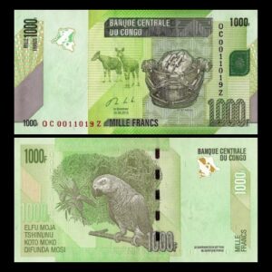 CONGO 1,000 FRANCS UNC BANKNOTE