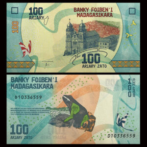 MADAGASCAR 100 ARIARY NEW ISSUE UNC BANKNOTE