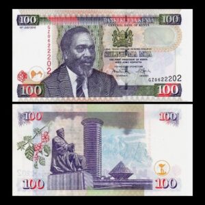 KENYA 100 SHILLING OLD ISSUE UNC BANKNOTE