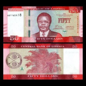 LIBERIA 50 DOLLARS UNC BANKNOTE