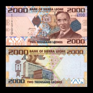 SIERRA LEONE 2000 LEONES UNC BANKNOTE