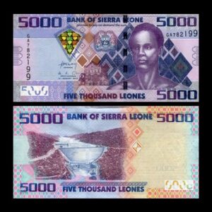 SIERRA LEONE 5000 LEONES UNC BANKNOTE